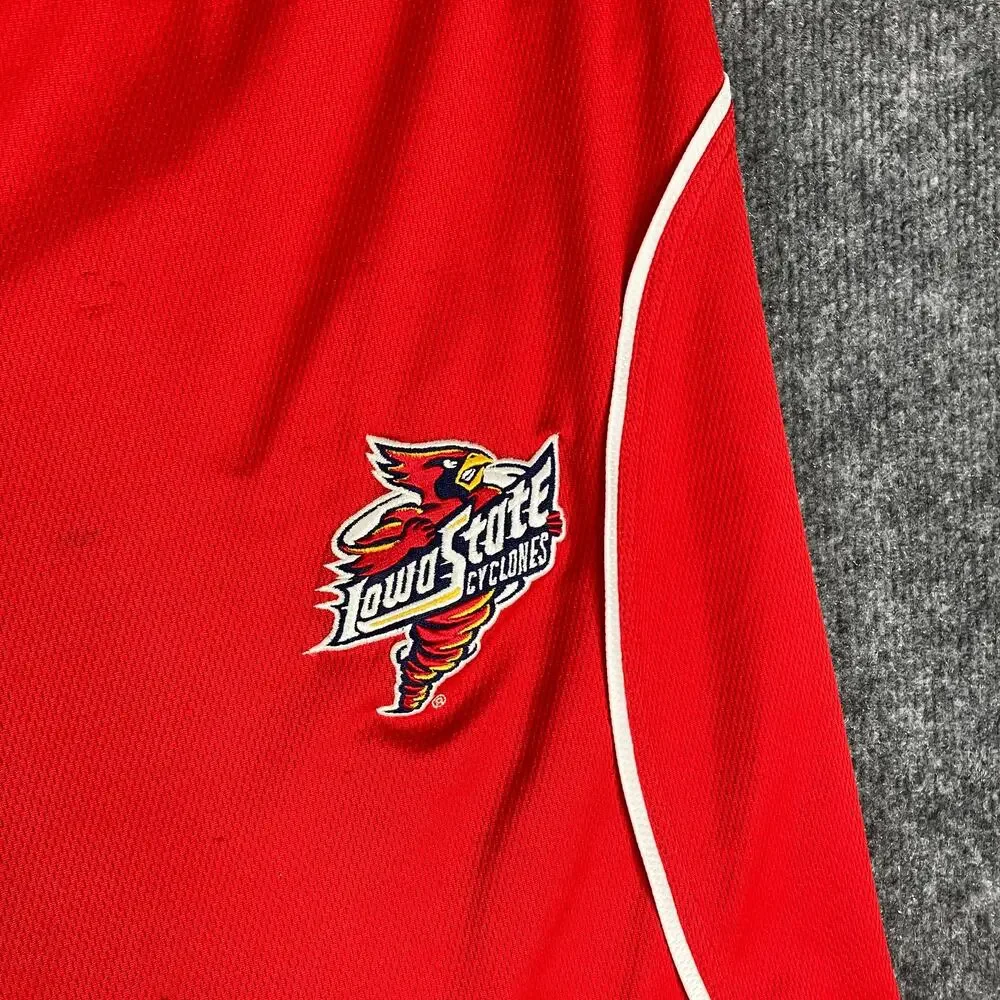 Nike Team Iowa State Shorts Men XXL Red Athletic Mesh NCAA Basketball Reversable